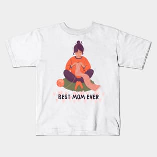 Best knitting mom ever Kids T-Shirt